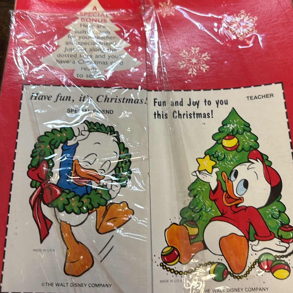 Vintage 1986 Duck Tails‎ Christmas Cards. 30 cards with mailable envelopes - Picture 5 of 6